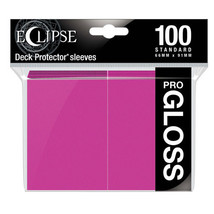 Eclipse Standard Deck Gloss Sleeves 100pcs - Hot Pink - $30.48