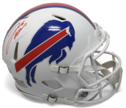 Josh Allen Autographed (Red Ink) Buffalo Bills Authentic Speed Helmet Beckett - £634.21 GBP