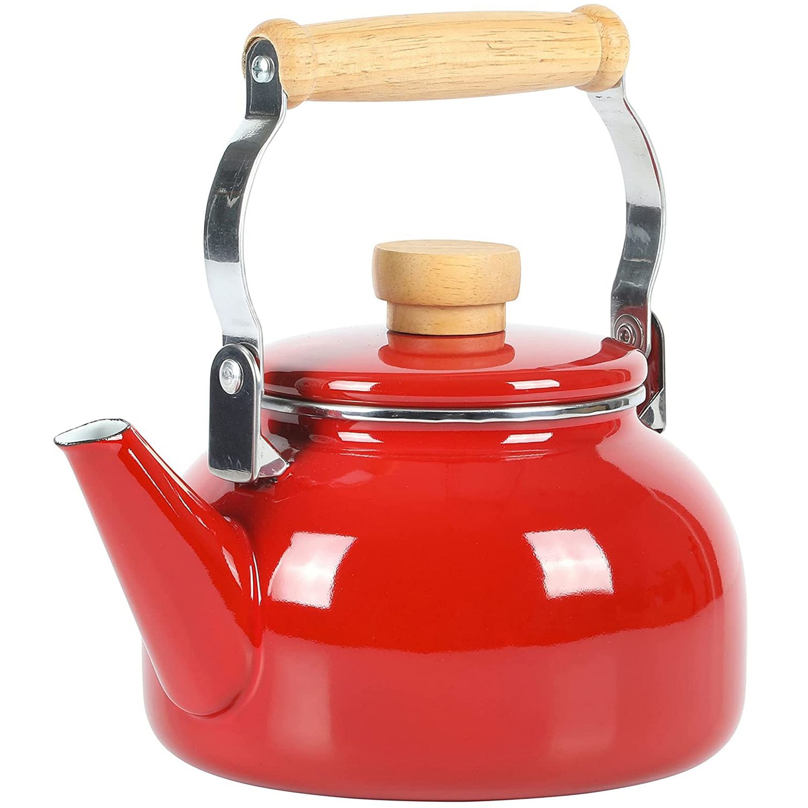 Primary image for Mr. Coffee Quentin 1.5 Quart Tea Kettle With Fold Down Handle in Red