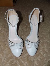 Banana Republic Leather Ankle Strap Stiletto Pumps Made in Italy Size 8.5 EUC - £22.96 GBP