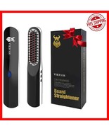 Ceramic Beard Straightening Brush - Cordless, Safe, and Travel-Friendly ... - $110.18 CAD