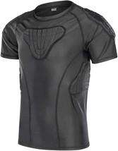 DGXINJUN Youth Kids Boys Padded Compression Shirt Chest Protector Parkour - £44.50 GBP
