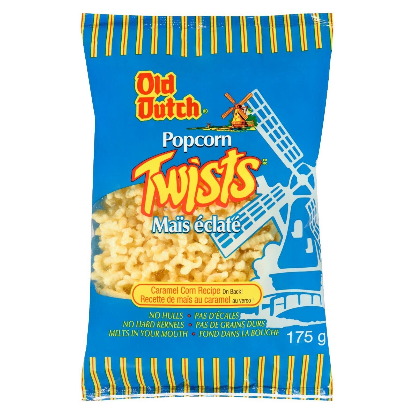 Primary image for 10 Bags of Old Dutch Popcorn Twists Puff Corn Snack Chips 175g Each