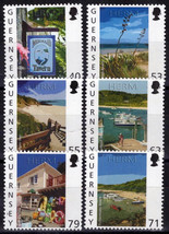 ZAYIX Guernsey 1208-1213 MNH Scenic Views Herm Island 090823S71M - £8.09 GBP