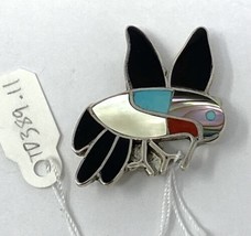 Vintage Native American Zuni Hummingbird Pin/Pendant Ella L Gia - £74.89 GBP