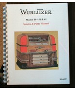 Wurlitzer Jukebox Models 50,51&amp; 61  Service Manual - $36.62