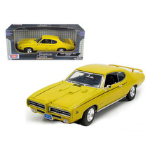 1969 Pontiac GTO Judge Yellow 1/18 Diecast Model Car by Motormax - £46.63 GBP