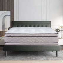 Encased Hybrid Eurotop Pillowtop Memory Foam Gel Innerspring Mattress And 4&quot;Low - $403.93