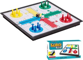 Travel Size Small Magnetic Ludo Board Game 9.7 Inches Portable Folding Board - £12.95 GBP