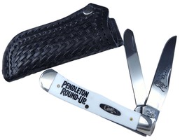 Case Pendleton Round-Up Pocket Knife Unused 4254 Stainless Steel - £136.89 GBP