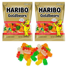 2 Bags Haribo Gummy Bears Fruit Chewy Candy Gummi Fruit Snack Goldbears ... - $24.99