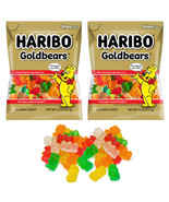 2 Bags Haribo Gummy Bears Fruit Chewy Candy Gummi Fruit Snack Goldbears ... - £19.66 GBP