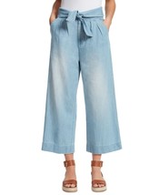 MSRP $80 Ella Moss Tie-Front Wide-Leg Jeans Blue Size Medium - £10.32 GBP