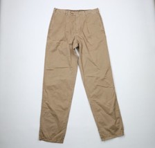 Paul &amp; Shark Yachting Mens 36x36 Faded Pleated Flying Chinos Pants Brown Cotton - £36.98 GBP