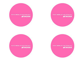 Work Emotion #2  - Set of 4 Metal Stickers for Wheel Center Caps Logo Badges Ri - £19.90 GBP+