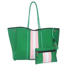 Pard neoprene women handbag 2023 new large capacity tote shoulder bag women s bag green thumb200