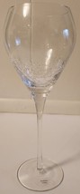 Pier 1 REFLECTIONS Crackle Wine Glass Water Goblet Clear Glass -1 Pc - £13.09 GBP