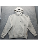Fear of God Essentials Hoodie Unisex M Gray Fleece Oversized Pullover NWT - $191.77 CAD