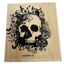 Stampin Up Rubber Stamp Steampunk Halloween Skull Card Making Ravens Bats Ghost - £4.50 GBP