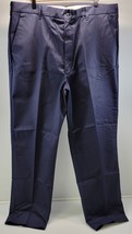 MA) Men Aramark Navy Blue Work Pants 42x32 Polyester Cotton - £11.59 GBP