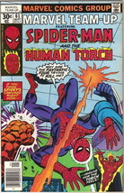 Marvel Team-Up Comic Book #61 Spider-Man &amp; The Human Torch, 1977 VERY FINE - $4.99