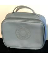 Guess makeup/ cosmetic bag pale blue with handle and inside pocket zip c... - $14.28