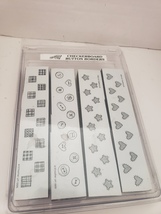 Stampin Up Checkerboard Button Borders 1995 ^ - $12.00
