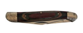 Vtg Frost Cutlery Two Blade Pocket Knife Wood Handle - £19.65 GBP