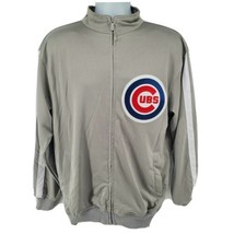 Chicago Cubs Jacket Size M Gray Dynast Retro Logo - £31.27 GBP