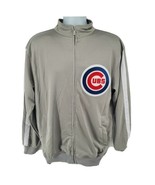 Chicago Cubs Jacket Size M Gray Dynast Retro Logo - £31.12 GBP