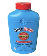 Gold Bond Maximum Strength Foot Powder 4 oz With TALC Blue Bottle Discon... - $250.75 MXN