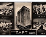 Hotel Taft Multiview New York City NY NYC UNP B&amp;W Chrome Postcard V8 - £3.07 GBP