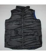 Old Navy Boy&#39;s Dark Gray Color Snowboarder Print Warmest Puffer Vest siz... - $16.99