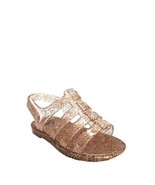 Wonder Nation Infant Toddler Girls Gold Sparkle Jelly Sandal Shoes Size ... - £8.44 GBP