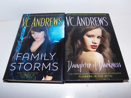 VC Andrews 2 Book Lot Family Storm and Daughter of Darkness HARD COVER HC - £23.70 GBP