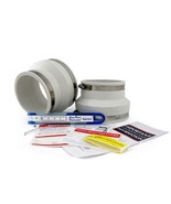 Radon Fan White Install Kit for 6&quot; fan to 4&quot; PVC - $39.55