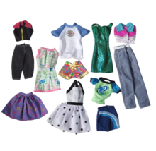 Lot Of 12 Mattel Barbie Clothing Pieces Mix Outfits Shirt Pant Dress Shorts 2 - £26.16 GBP