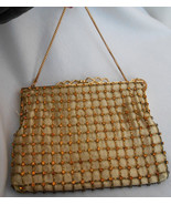 Walborg Elizabeth Arden purse evening clutch gold beads handmade amber r... - £54.29 GBP