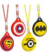 Airtag Holder for Kids [ 4 Pack ] Cute Cartoon Air Tag Necklace Keychain... - £17.92 GBP