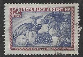1935+ Argentina Stamp - Fruit 2P, SC#447 D58 - $0.99