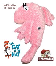 Dr Suess Mr Krinklebine Cat in the Hat 14&quot; Plush Toy Fish Vintage Kohls Cares - $10.95