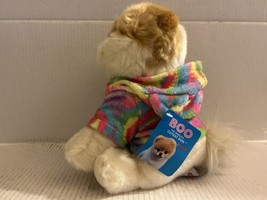 GUND World’s Cutest Dog - 9&quot; Tie Dye Hoodie BOO in Rainbow Outfit Soft Plush NWT - £19.77 GBP