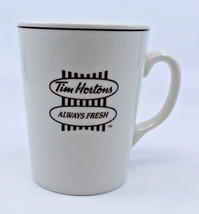 Tim Hortons Always Fresh White Brown Logo Coffee Tea Mug Cup Steelite En... - $28.94