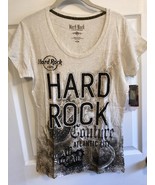 HARD ROCK COUTURE Cafe Atlantic City WOMEN&#39;S T-Shirt MEDIUM, LARGE XL - £15.65 GBP