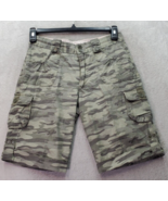 Arizona Jeans Co. Cargo Shorts Girls Size 12.5 Green Cotton Camouflage P... - $13.96