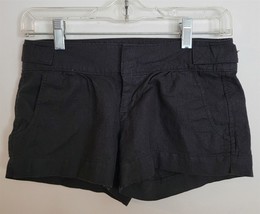 Womens 0 Old Navy Black Linen Blend Walking Shorts - £8.72 GBP