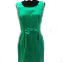 Love Culture Women&#39;s Dress Sleeveless Front Bow Green Size Large - $17.82