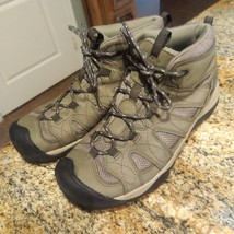 Keen Hiking Boots Lace Up Women&#39;s Size 10 US Gray/Green Waterproof Outdoor Shoes - £43.52 GBP