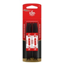 Kiwi Brown Dress Shoe Laces 27in (68cm) 2 Pairs Fits 3–4 Eyelet Rows 3240 - $127.63 MXN