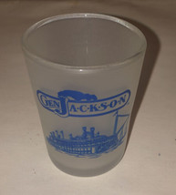 GEN JACKSON STEAM BOAT Frosted SHOT GLASS EXCELLENT CONDITION - €4,26 EUR